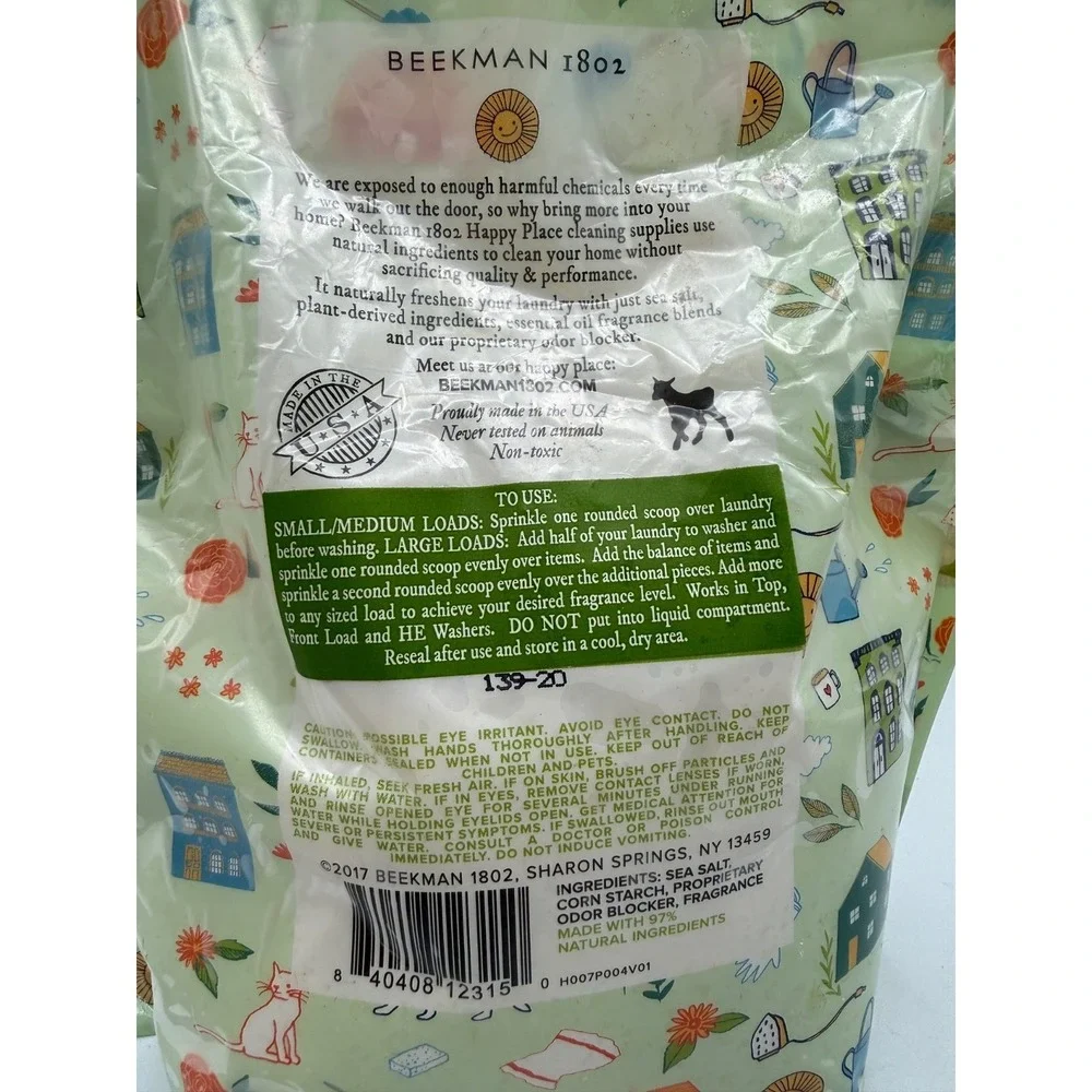 Beekman 1802  Goat Milk Laundry Soap Sweetgrass- 120 Loads & SCENT BOOSTER SET